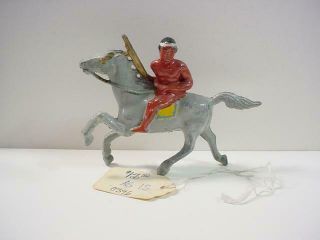 Noblespirit (toy) Vintage Barclay Indian On Horseback Lead Figure