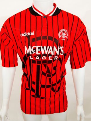 Vintage 1996 Glasgow Rangers Away Football Top 40 - 42 Chest