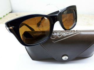 Persol 6201 Sunglasses Meflecto Vintage By Ratti Rare Size Made In Italy 1960s