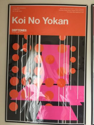 Deftones Koi No Yokan Serigraph 18 (poster Rare Lithograph) 24x36” Rare