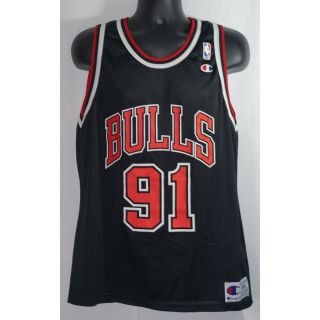 Champion Dennis Rodman Chicago Bulls Jersey Vintage L