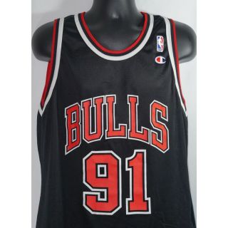 Champion Dennis Rodman Chicago Bulls Jersey Vintage L 2