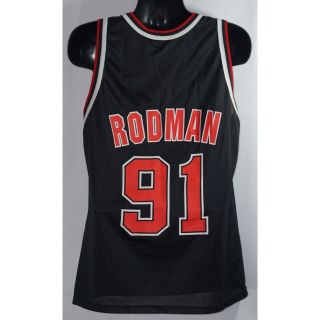 Champion Dennis Rodman Chicago Bulls Jersey Vintage L 6