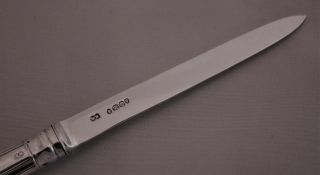 Solid Silver Kings Pattern Letter Opener London 1836 5