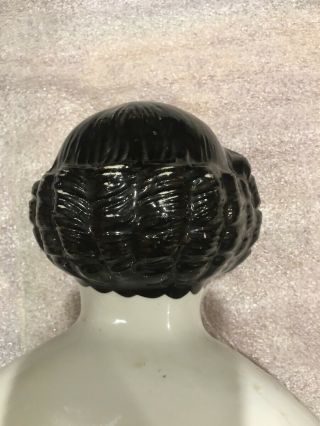 Rare Brown Eye German Large 7 3/4” Tall Porcelain China Doll Head 3