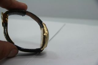 VIntage Hamilton 14k Gold Filled Rectangle Watch Inscribed 24mm 5