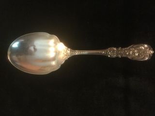 Antique Reed & Barton Sterling Silver Francis I 9 1/2” Solid Serving Spoon - Mono