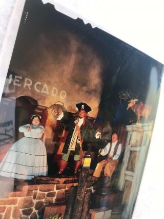 Disneyland Wed Vintage Large Format Transparency Pirates Of The Caribbean (f)