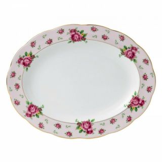 Royal Albert Country Roses Pink Vintage Formal Platter