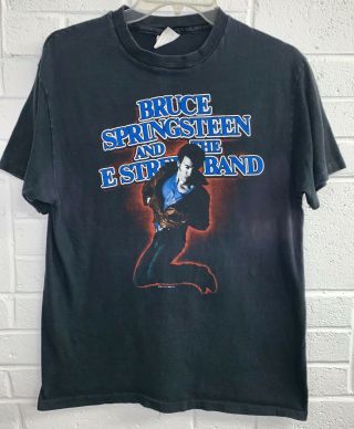 Vintage Bruce Springsteen 1984 - 1985 Born In The Usa Tour T - Shirt Medium M Soft