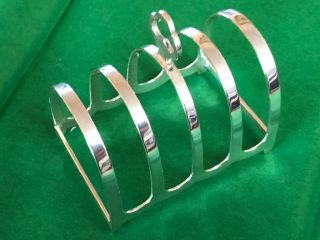 Sterling Silver Toast Rack - Barker Brothers - Birmingham - 1936 4