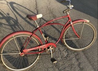 1961 Men’s Schwinn Tiger Red Paint Vintage Bicycle Local Pick Up Only