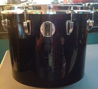 Vintage 1970 ' s Ludwig Black Vistalite Concert Tom 15 