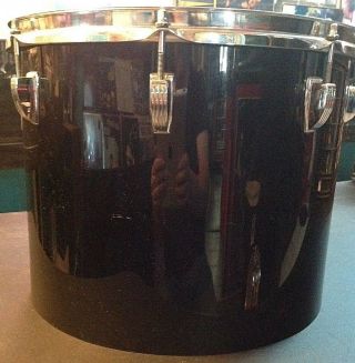 Vintage 1970 ' s Ludwig Black Vistalite Concert Tom 15 