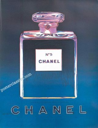 CHANEL N5 POSTER SET OF 4 POP ART ANDY WARHOL 97 ' 22x29 VINTAGE FRENCH 2