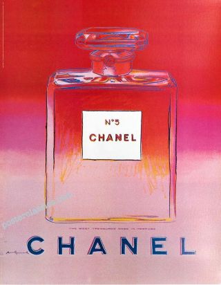 CHANEL N5 POSTER SET OF 4 POP ART ANDY WARHOL 97 ' 22x29 VINTAGE FRENCH 4