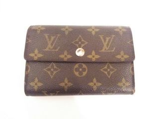 Authentic Vintage Louis Vuitton Monogram Bifold Zipped Wallet Ca2077