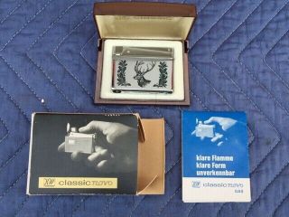 Vintage Kw Karl Wieden Classic Novo Stag Deer Cigarette Lighter,