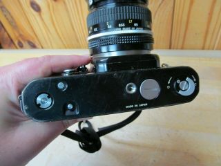 Vintage Nikon F2 SLR 35mm Film Camera w/ 50mm 1:2 Lens 5
