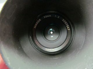 Vintage Nikon F2 SLR 35mm Film Camera w/ 50mm 1:2 Lens 8