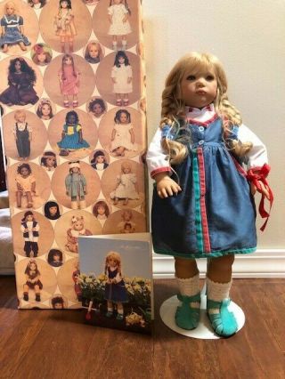 Ullwa Doll By Annette Himstedt w/Both Box & stand Vintage 1999 3