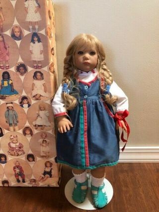 Ullwa Doll By Annette Himstedt w/Both Box & stand Vintage 1999 8