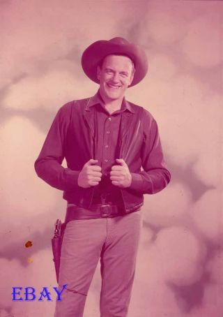 James Arness Cowboy Vintage 5 X 7 Transparency