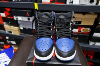 Nike Air Jordan 1 size 7 youth BG Blue Black OG RETRO VTG VINTAGE NBA BASKETBALL 3