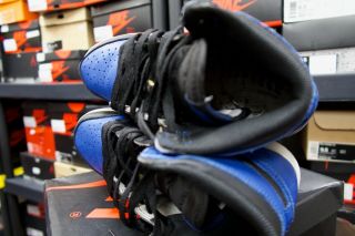 Nike Air Jordan 1 size 7 youth BG Blue Black OG RETRO VTG VINTAGE NBA BASKETBALL 5