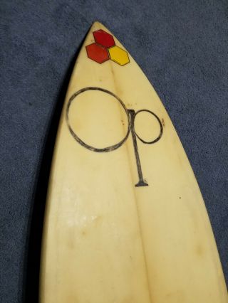 Rare Vintage Tom Curren Signed Channel Islands Canoe Surfboard Hanson,  OP,  RipCurl 5