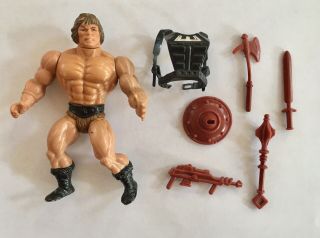 Mattel Vintage 1981 Motu He - Man Wonder Bread Mail - In,  With Weapons
