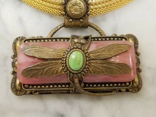 Womens Designer Slide Necklace Patrice Dragonfly $280 Retail