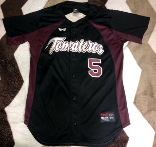 Vintage Tomateros De Culiacan Baseball Jersey Maxim Athletic Mexico Sz M Sewn