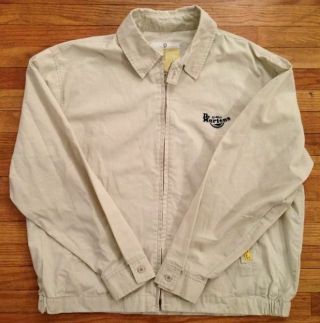Vtg Dr.  Martens Air Wair Zip Up Jacket Coat Men Very Rare Tan Size Xl
