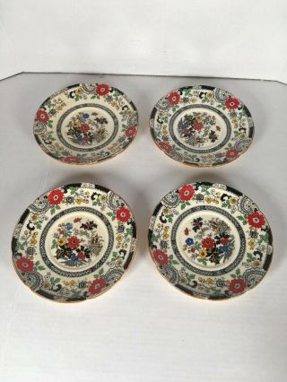 4 Vintage Coalport Kingsware Canton Small 6” Plates Saucers