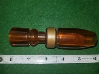 Vintage Acrylic Rotens Duck Call By Sport Mans Calls