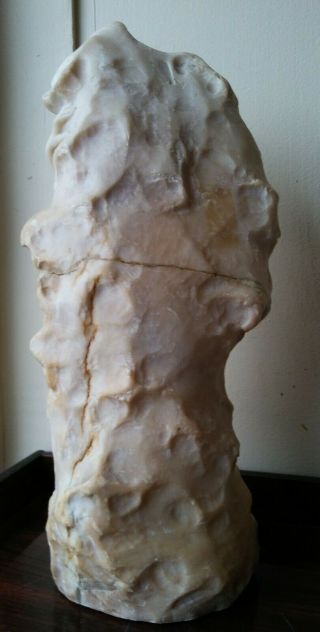 Antique SIGNED Marble Statue Sculpture Of Nude Woman Lady - 16.  5 