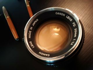 Canon 50mm F/1.  4 Fd Vintage Lens