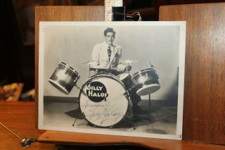 Vintage Autograph Signed Photo Billy Hallop Drummer Peppi Blues In The Night