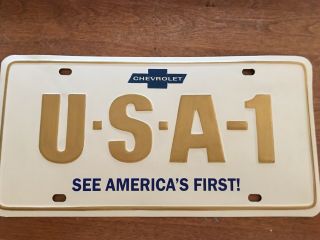 Vintage Usa - 1 Chevrolet 1970 License Plate