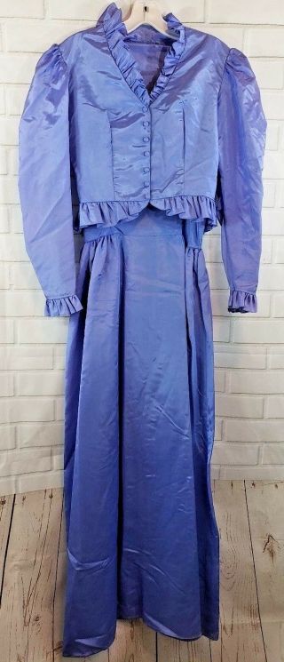 Vtg 1950’s Carol Gowns Mr.  Walter Chicago 2 Pc Dress Sz Sm Tags Union Made