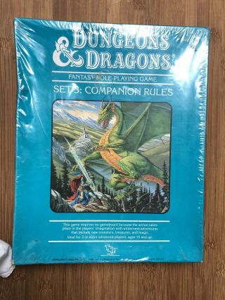 Vintage D&d Companion Rules Set 3 - Tsr 1013 - 1984 Dungeons & Dragons