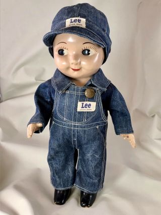Antique Buddy Lee Jeans Advertising Doll