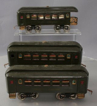 Lionel Standard Gauge Vintage Tinplate Nyc Passenger Cars: 35,  35,  36 [3]