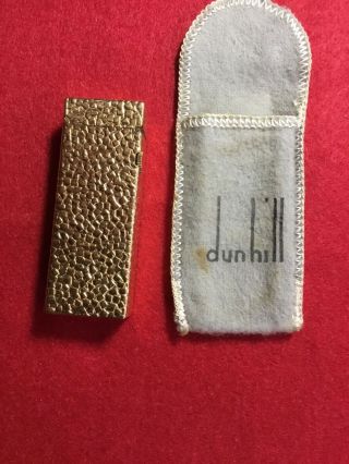 VINTAGE Dunhill Lighter 14K SOLID GOLD Outer Jacket 3