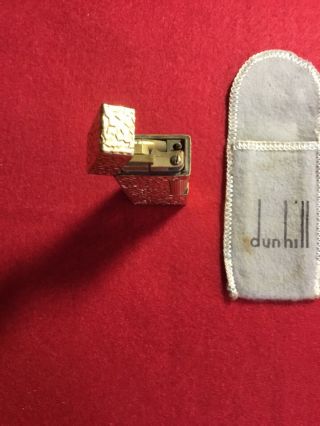 VINTAGE Dunhill Lighter 14K SOLID GOLD Outer Jacket 4