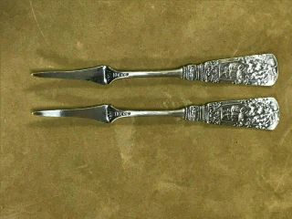 Rare Antique Gorham Sterling Silver Single Prong Forks 15 G