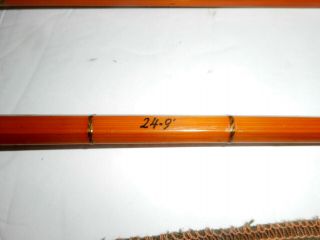 Vintage Bamboo 9 ' Fly Fishing Rod South Bend No.  24 Sleeve,  incl. 8