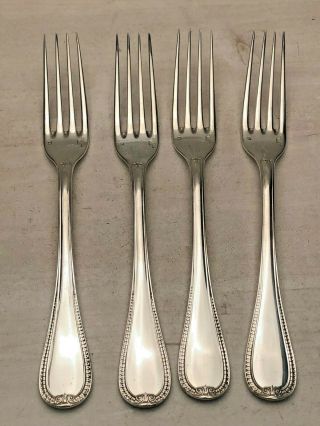 Malmaison By Christofle France Silverplate Group Of 4 Dinner Forks 8 1/8 "
