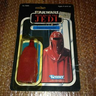 Star Wars Vintage Kenner Royal Guard Montgomery Ward ROTJ - 65A Back Card MOC 1983 2